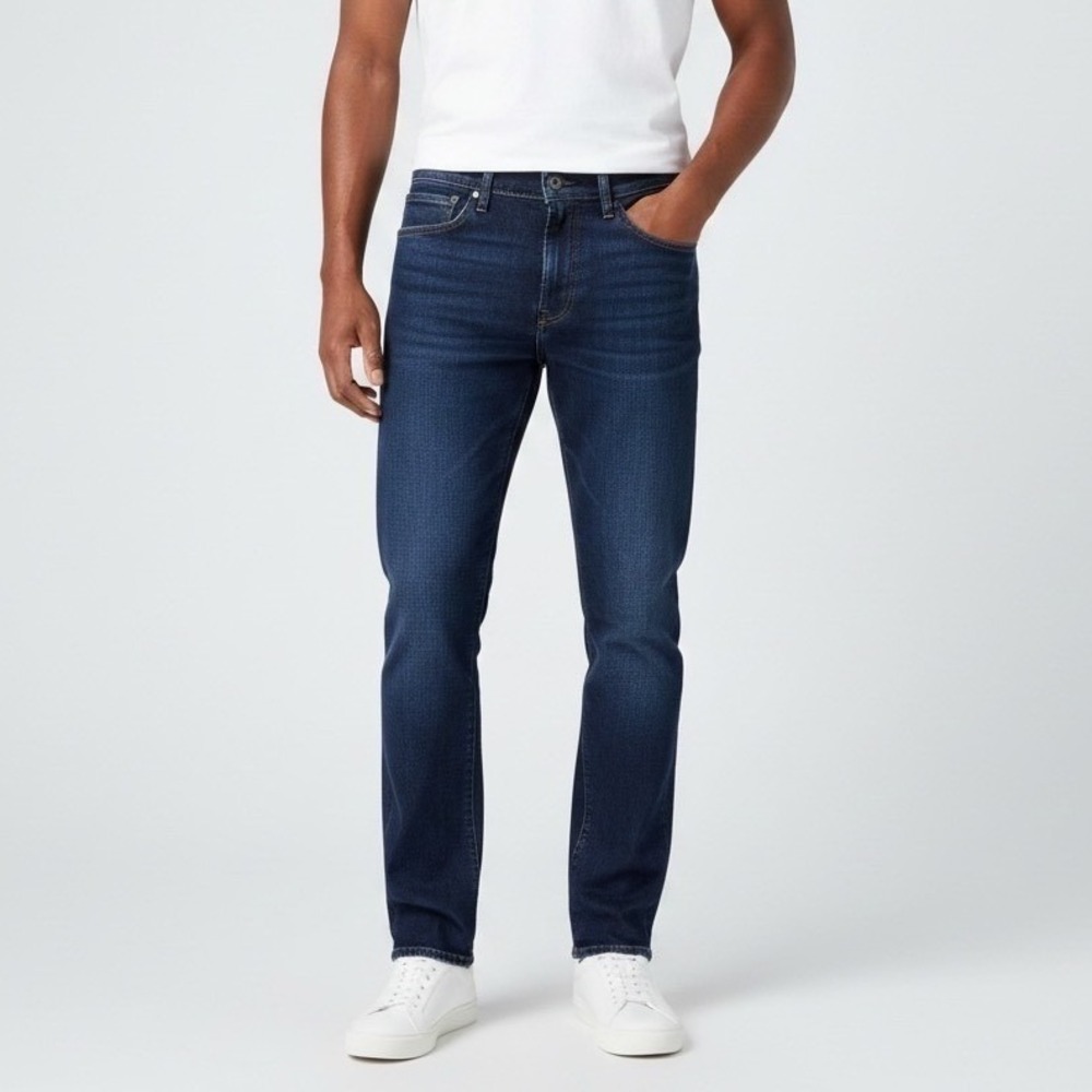 Revtown Mens Dark Wash Slim Fit Decade Stretch Denim Jeans 31x30 Modern Classic